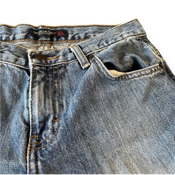 Vintage blue American Eagle wide leg jeans - Picture 5 of 6